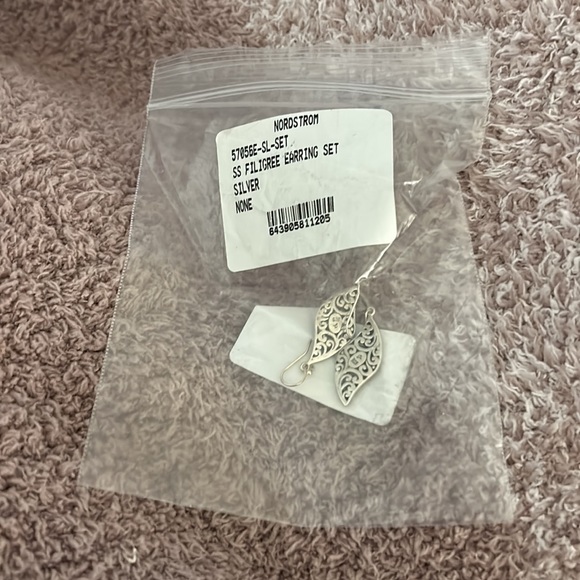 Samuel B. Sterling Silver Filigree Earrings - Picture 4 of 4